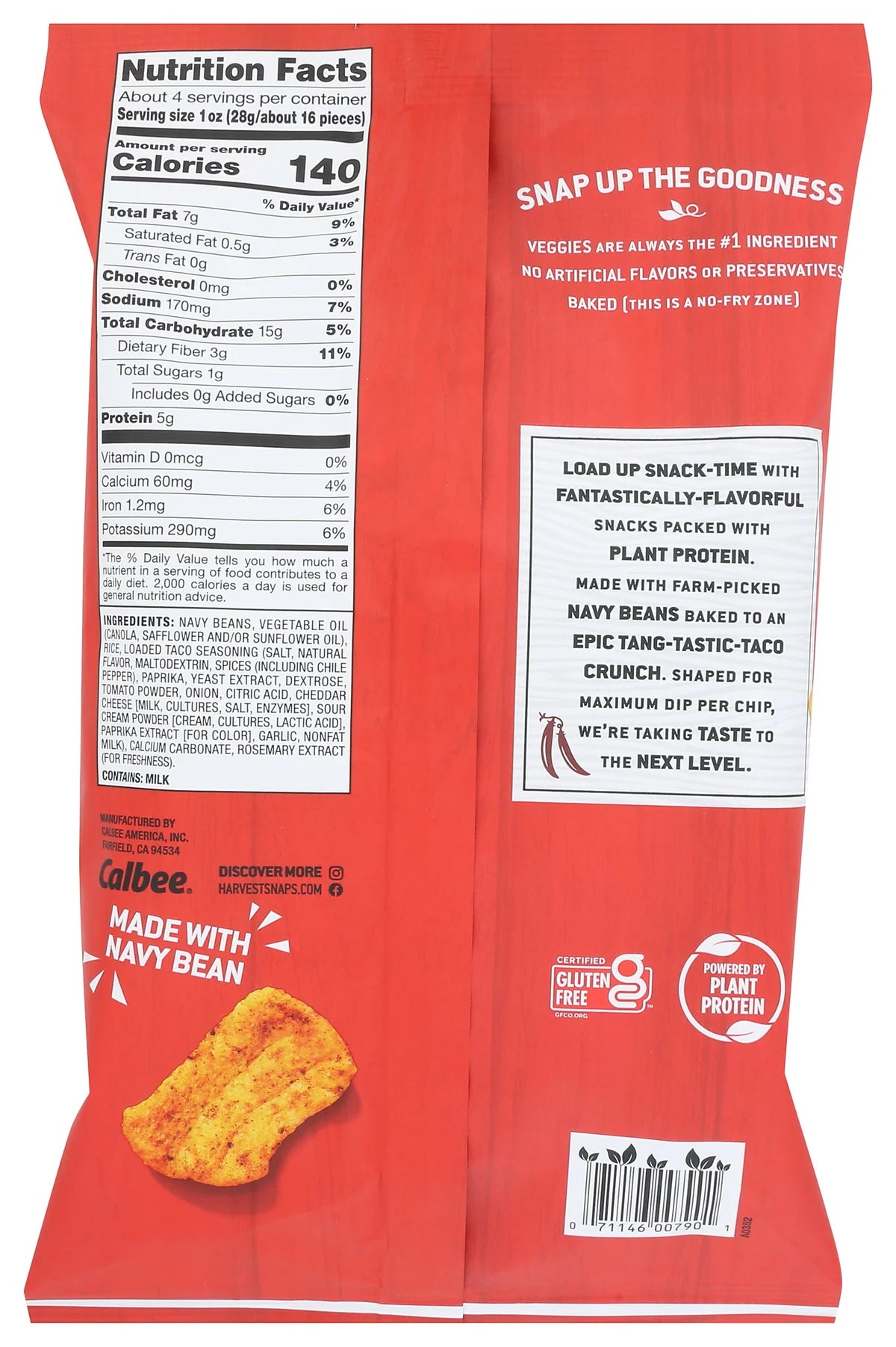 HARVEST SNAPS Loaded Taco 4.2 OZ