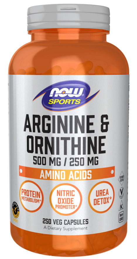 Now ARGININE/ORNITHINE 250 VCAPS