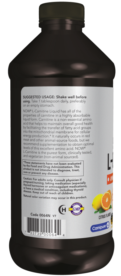 Now CARNITINE LIQUID 3000MG 16 OZ