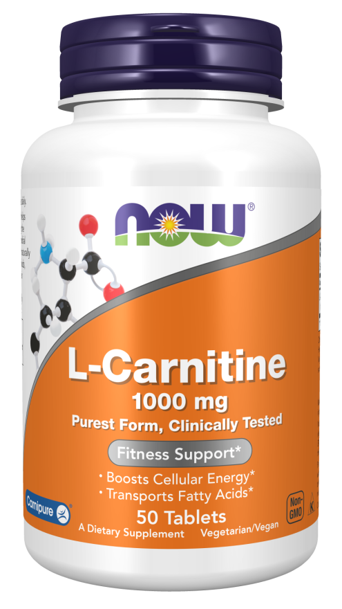 Now CARNITINE TARTRATE 1000mg 50 TABS
