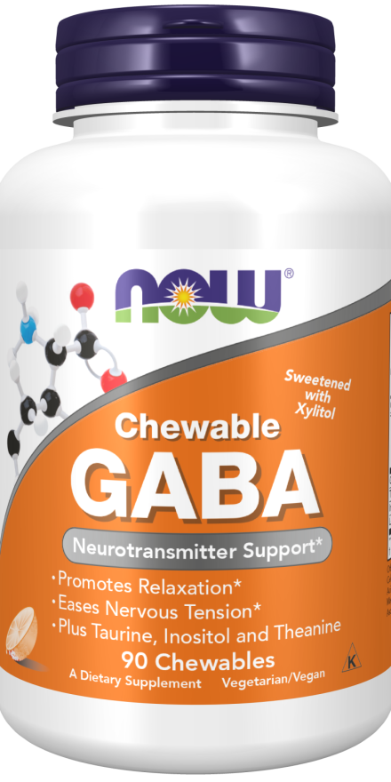 Now GABA 250mg 90 CHEWABLE TABS