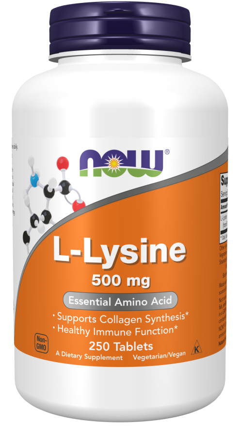 Now LYSINE 500mg 250 TABS
