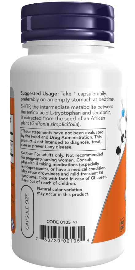 Now 5-HTP 100mg 60 VCAPS