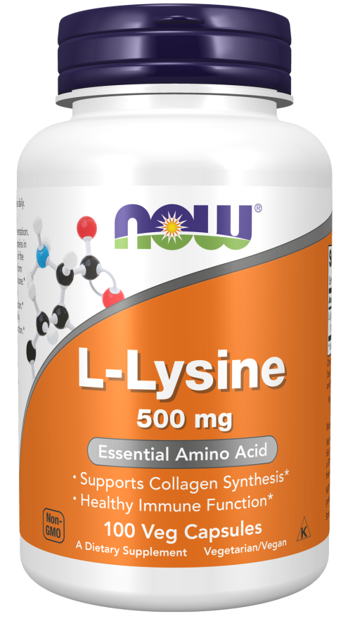 Now LYSINE 500mg 100 VCAPS