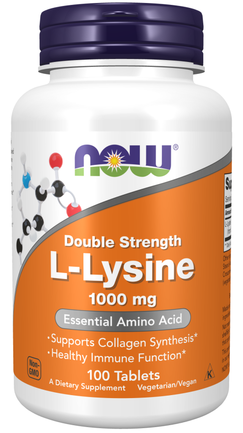 Now L-LYSINE 1000mg 100 TABS