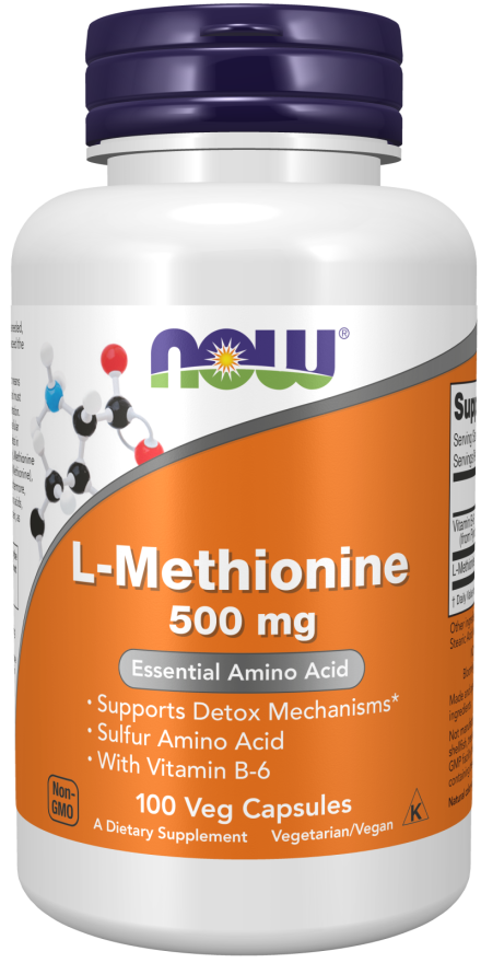Now L-METHIONINE 500mg 100 VCAPS