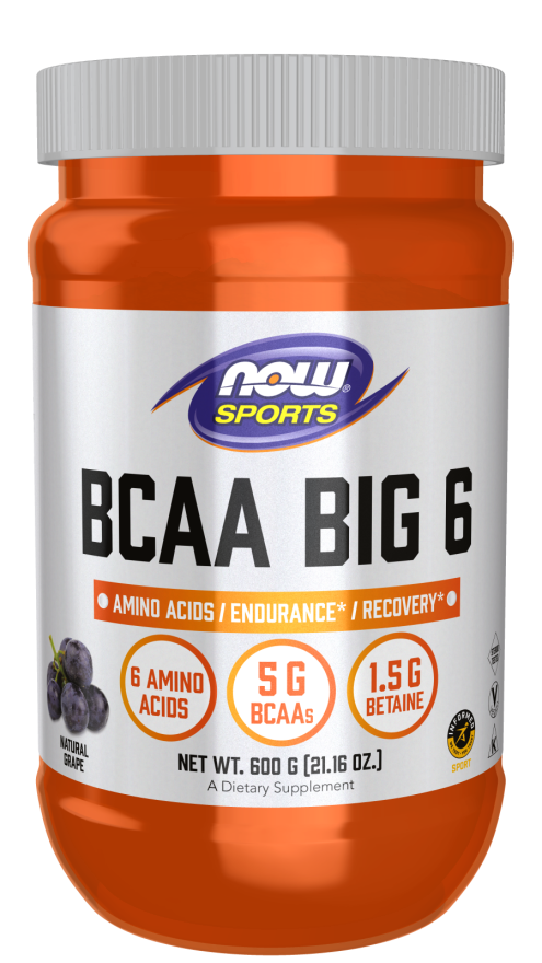 Now BCAA BIG 6 POWDER - GRAPE FLAVOR 600 G