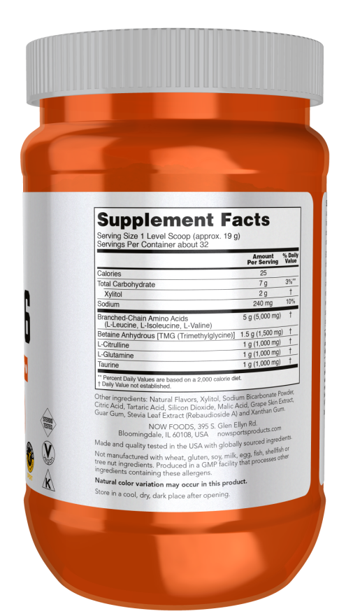 Now BCAA BIG 6 POWDER - GRAPE FLAVOR 600 G