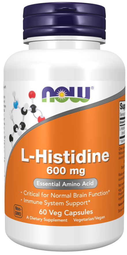 Now L-HISTIDINE 600MG 60 VCAPS