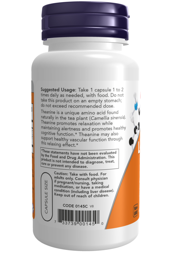 Now THEANINE 100MG 90 VCAPS