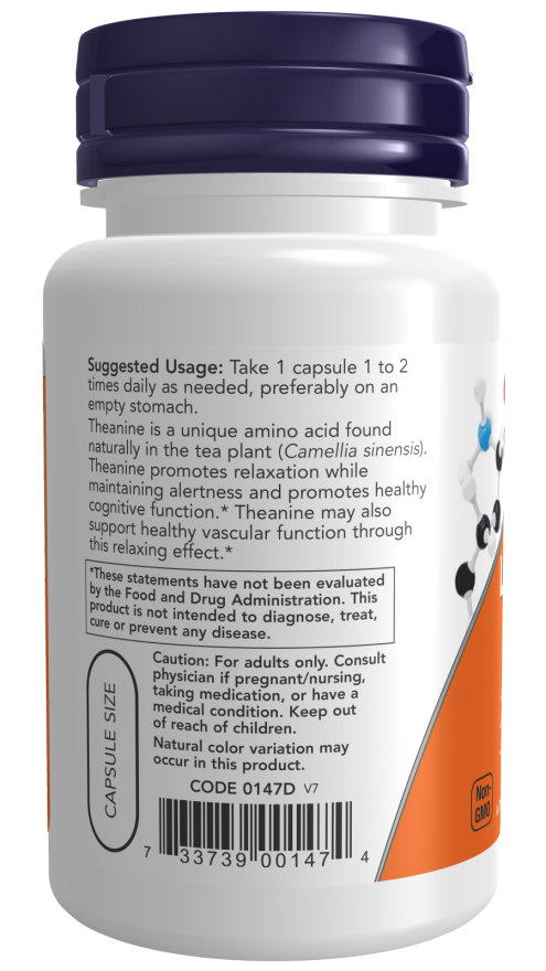 Now THEANINE 200 MG 60 VCAPS