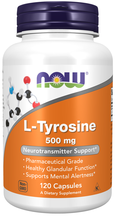 Now L-TYROSINE 500mg 120 VCAPS