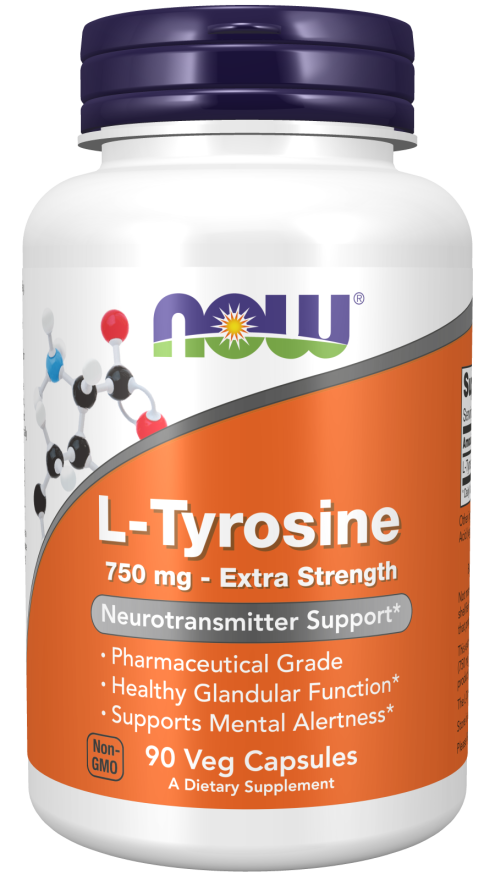 Now TYROSINE 750mg 90 VCAPS
