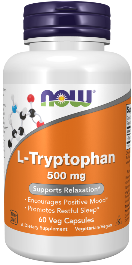 Now L-TRYPTOPHAN 500MG 60 VCAPS