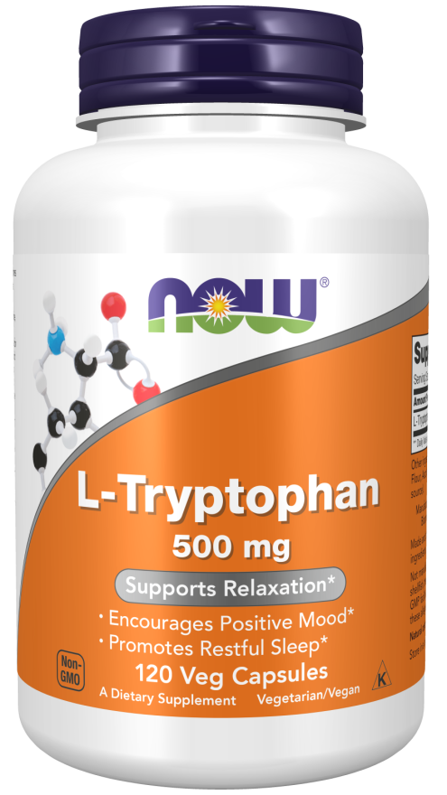 Now L-TRYPTOPHAN 500MG 120 VCAPS