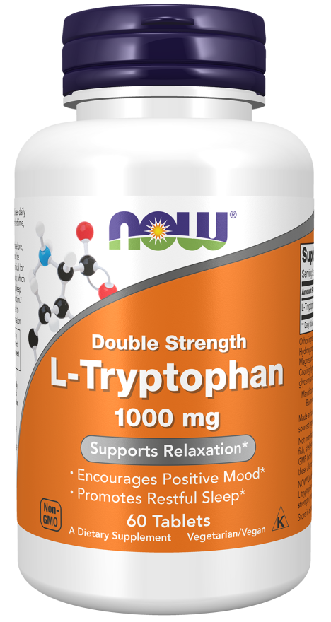 Now L-TRYPTOPHAN 1000MG 60 TABS