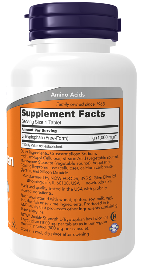 Now L-TRYPTOPHAN 1000MG 60 TABS