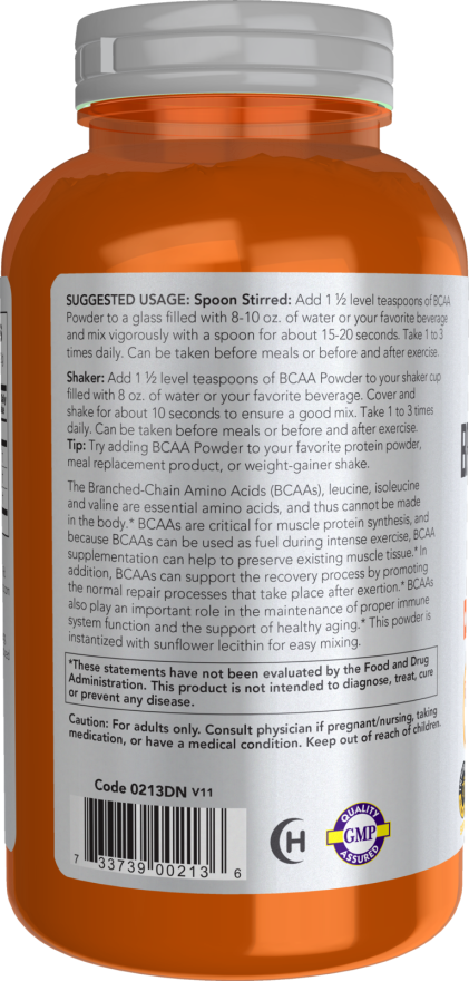 Now BRANCH CHAIN AMINO POWDER 12 OZ