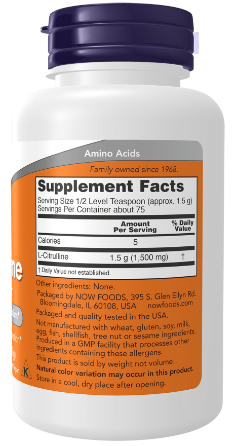 Now CITRULLINE POWDER 4 OZ