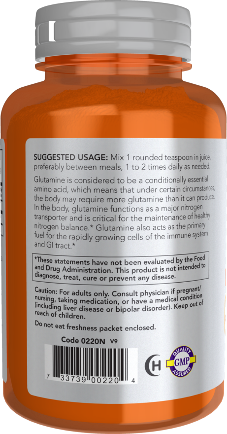 Now L-GLUTAMINE POWDER 1 LB