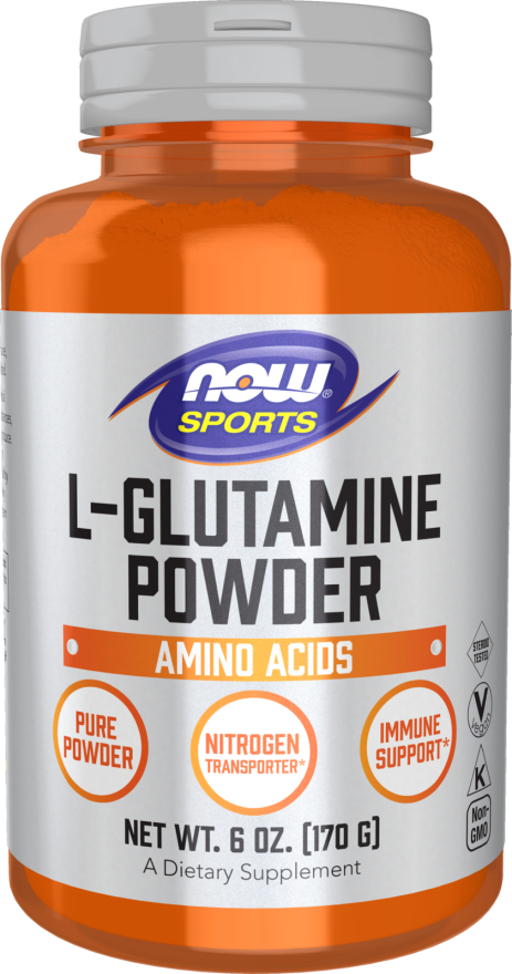 Now L-GLUTAMINE POWDER 6 OZ