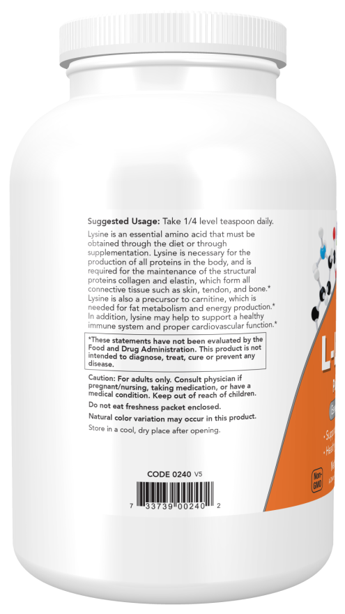 Now LYSINE POWDER 1 LB