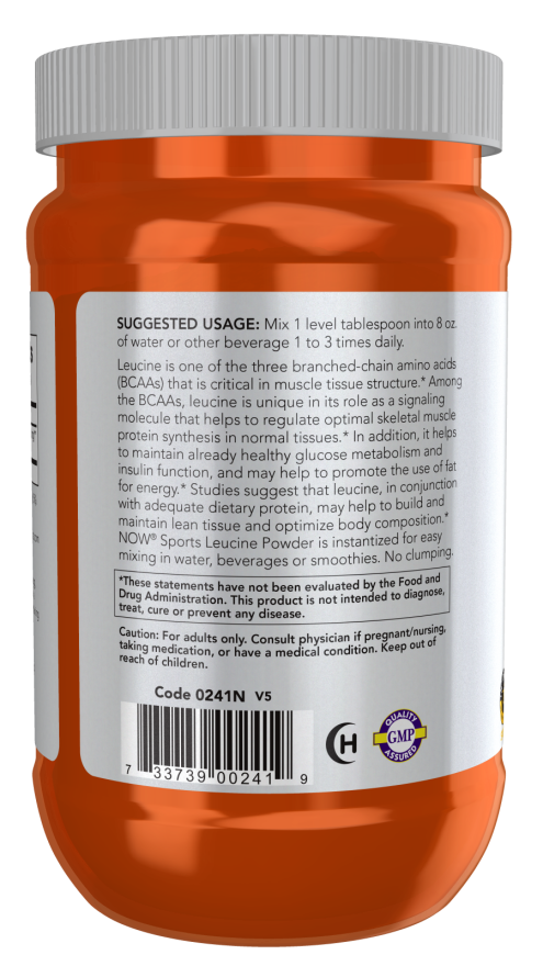 Now L-LEUCINE POWDER (INSTANTIZED) 9 OZ