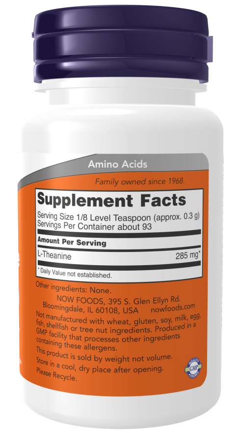 Now L-THEANINE POWDER 1 OZ