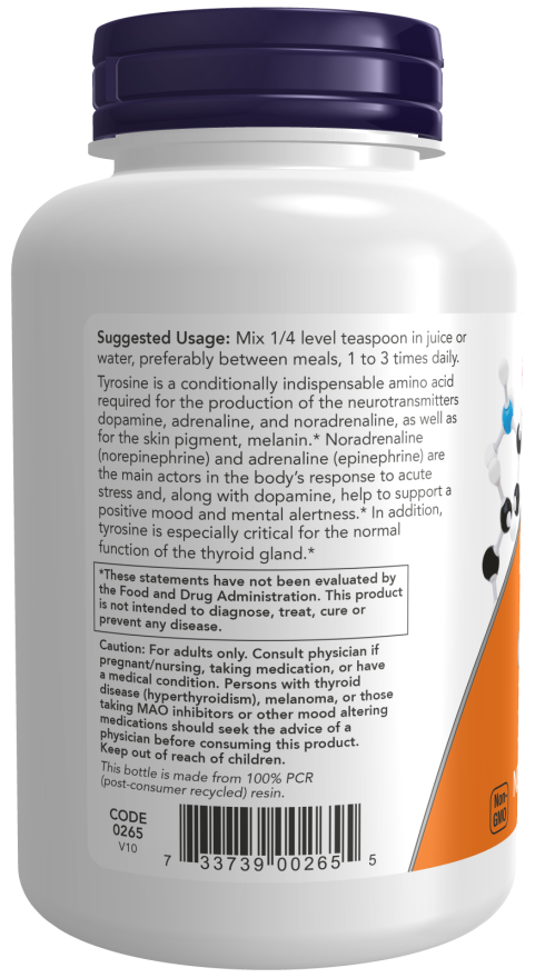 Now L-TYROSINE POWDER 4 OZ