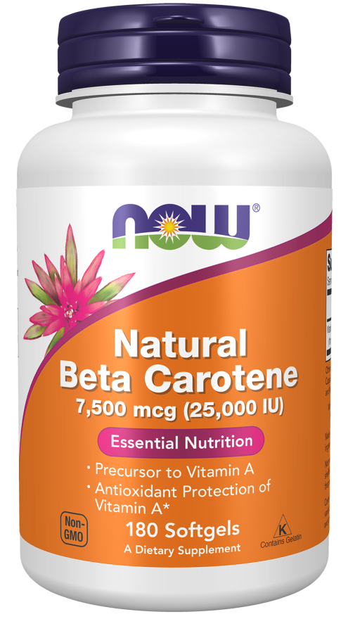 Now NAT BETA CAROTENE 25000 180 SGELS