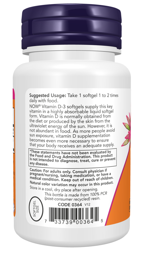 Now VIT D-3 400 IU 180 SGELS