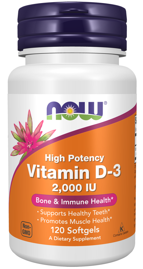 Now Vit D-3 2000iu 120 SGELS