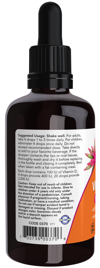 Now LIQUID VITAMIN D-3 2 FL OZ