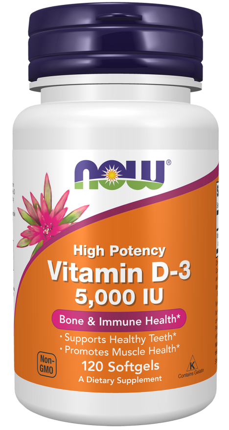 Now VIT D-3 5000IU 120 SGELS