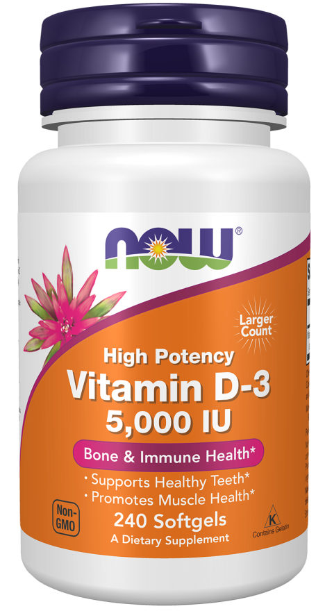 Now VIT D-3 5000 IU 240 SGELS
