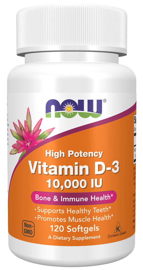 Now VIT D-3 10,000 IU 120 SGELS