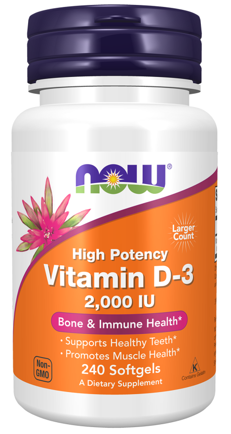 Now VIT D-3 2000 IU 240 SGELS