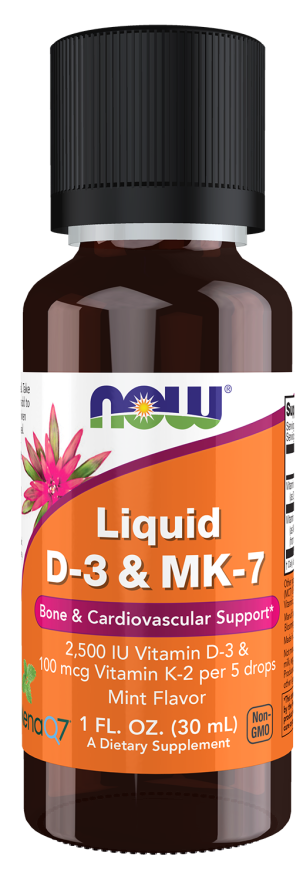 Now LIQUID VIT D-3 & MK-7 1 FL OZ
