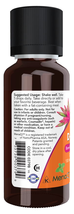 Now LIQUID VIT D-3 & MK-7 1 FL OZ