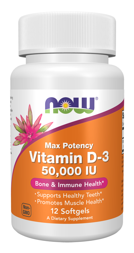 Now VIT D-3 50,000 IU 12 SGELS