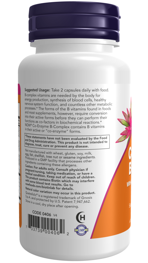 Now CO-ENZYME B-COMPLEX 60 VCAPS