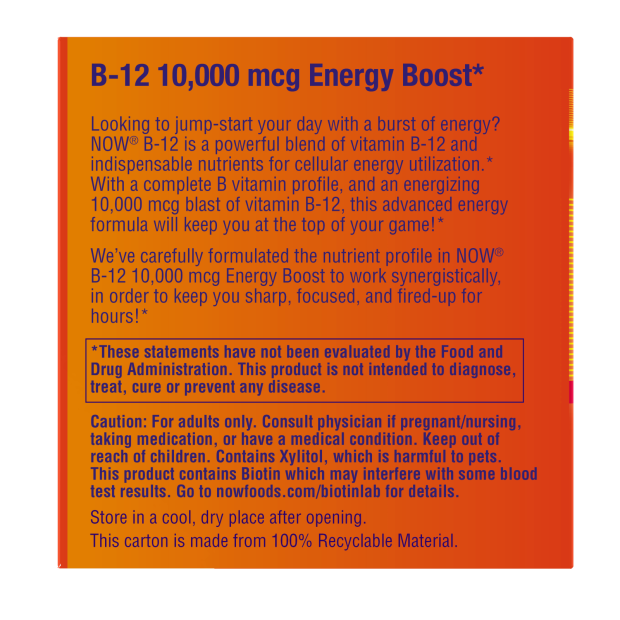 Now ENERGY B-12 NOW SHOT 15ML 12 PACK