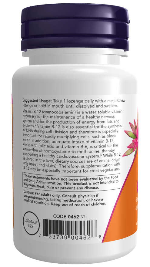 Now B-12 5000mcg + FOLIC 60 LOZ