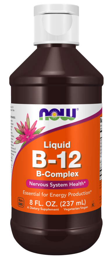 Now B-12,LIQUID B-COMPLEX 8 OZ