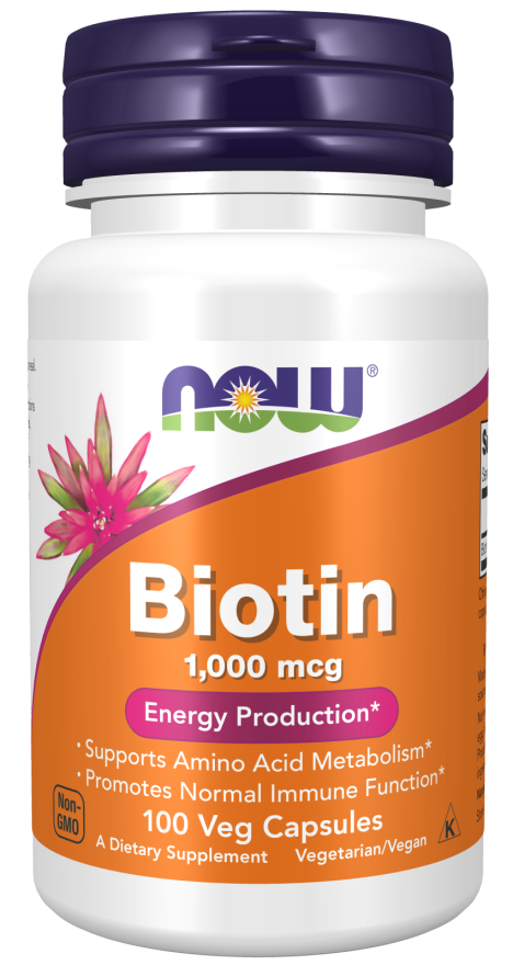 Now BIOTIN 1000mcg 100 VCAPS
