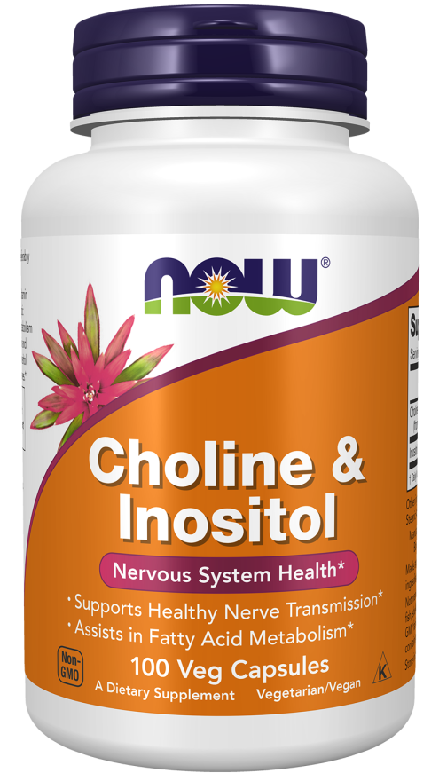 Now CHOLINE & INOSITOL 250/250mg 100 VCAPS