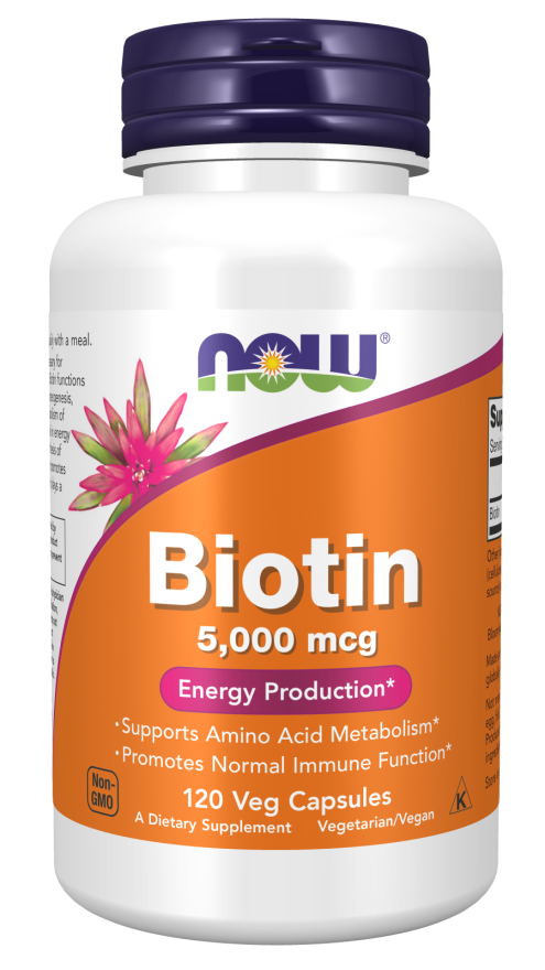 Now BIOTIN 5000mcg 120 VCAPS