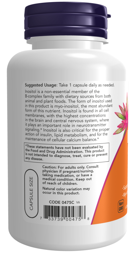 Now INOSITOL 500mg 100 VCAPS