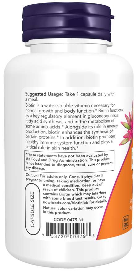 Now BIOTIN 10MG 100 VCAPS