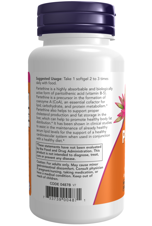 Now PANTETHINE 300MG 60 SGELS